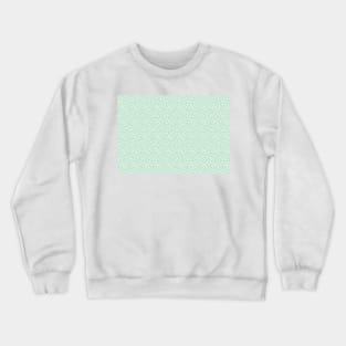 Green Geometric Maze pattern Crewneck Sweatshirt